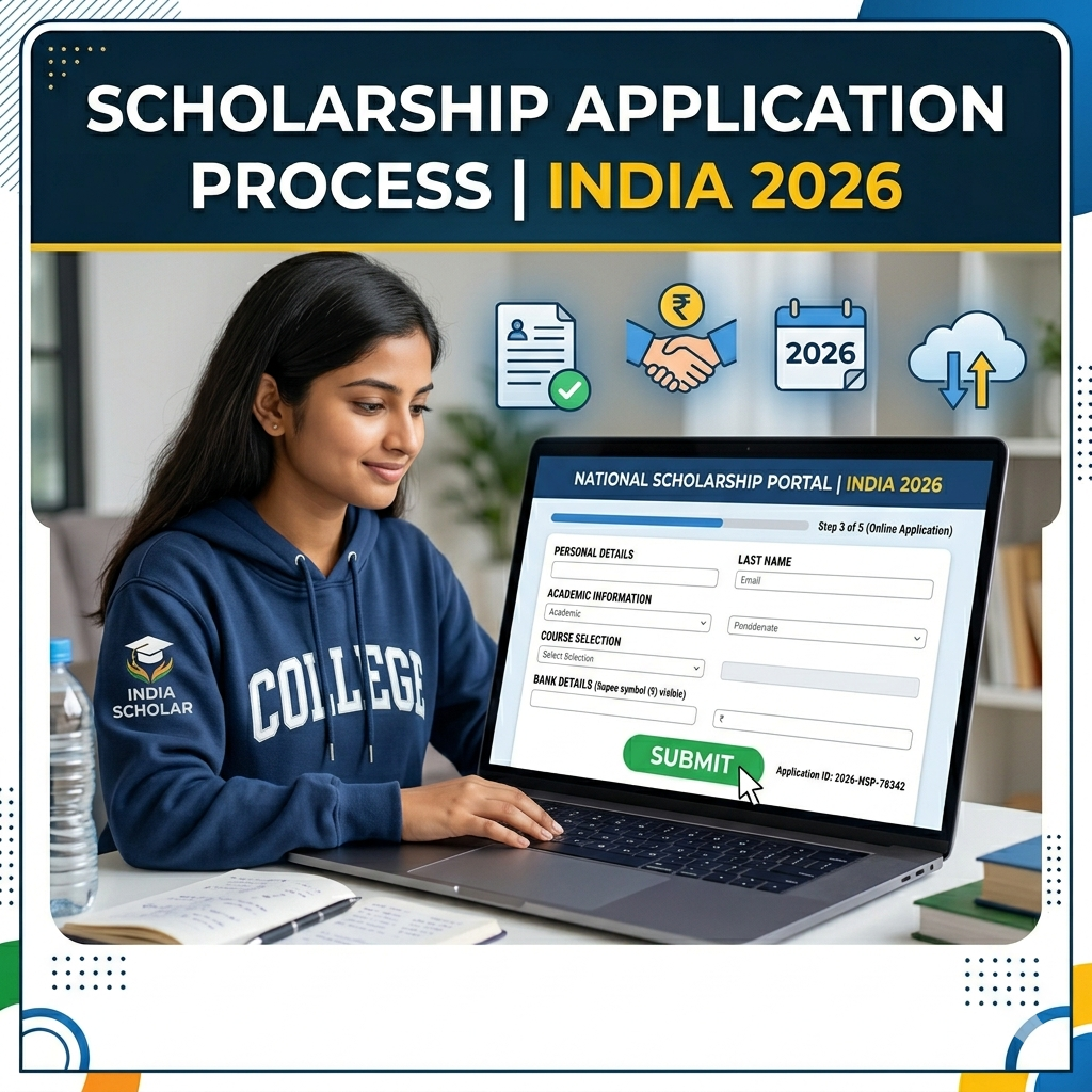 Scholarship Application Process India 2026 online form submission on National Scholarship Portal