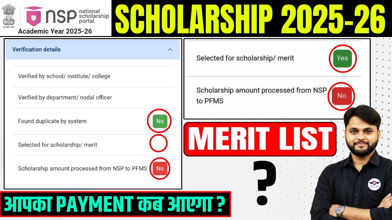 NSP Scholarship Merit List 2025-26 Image