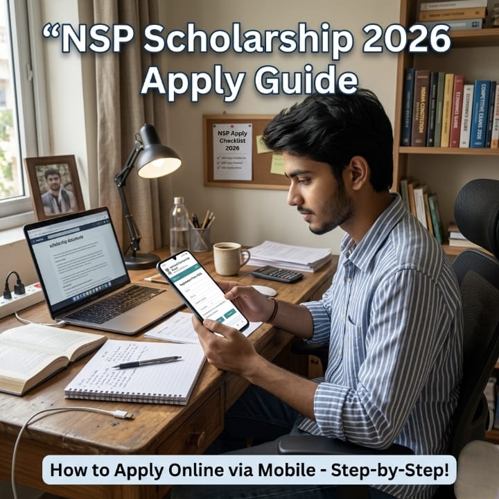 NSP Scholarship 2026 Apply Guide student filling form on mobile step by step