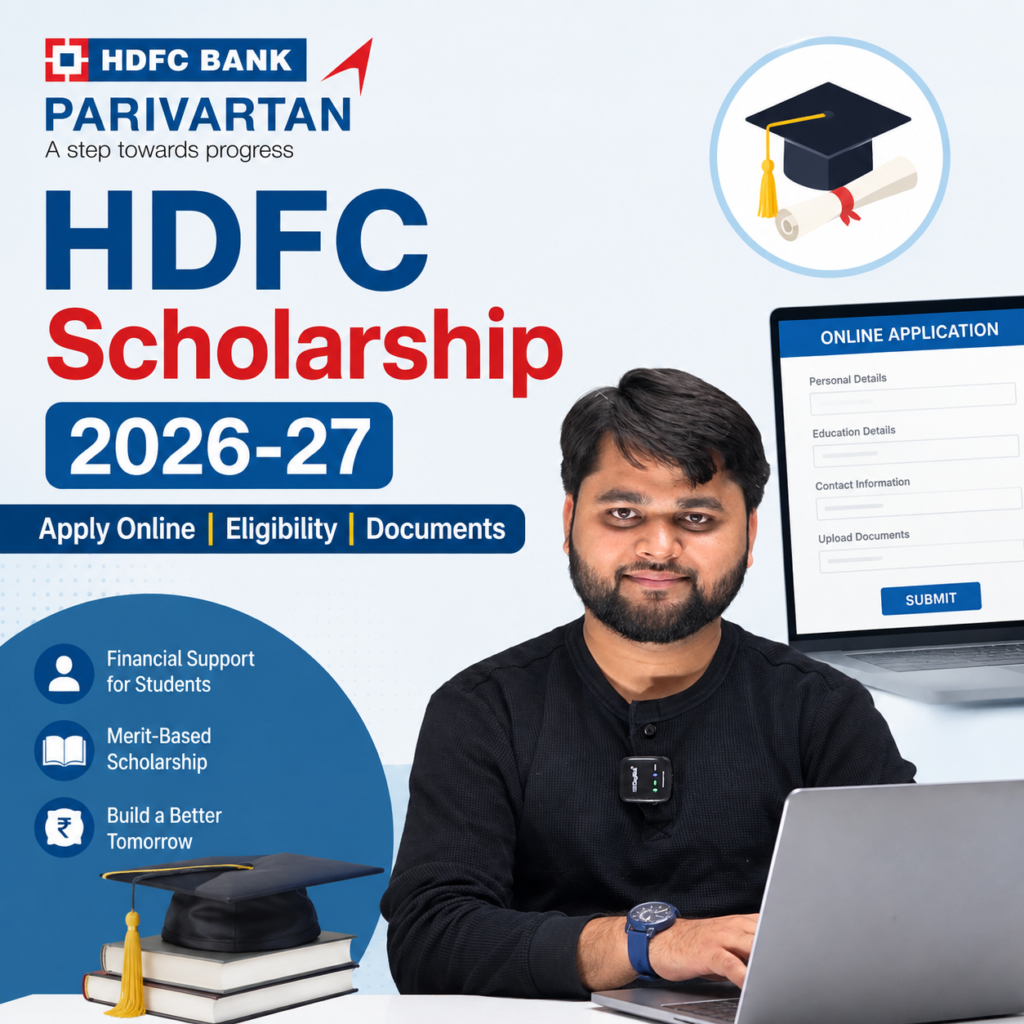 HDFC Scholarship 2026-27 Apply Online HDFC Bank Parivartan Scholarship