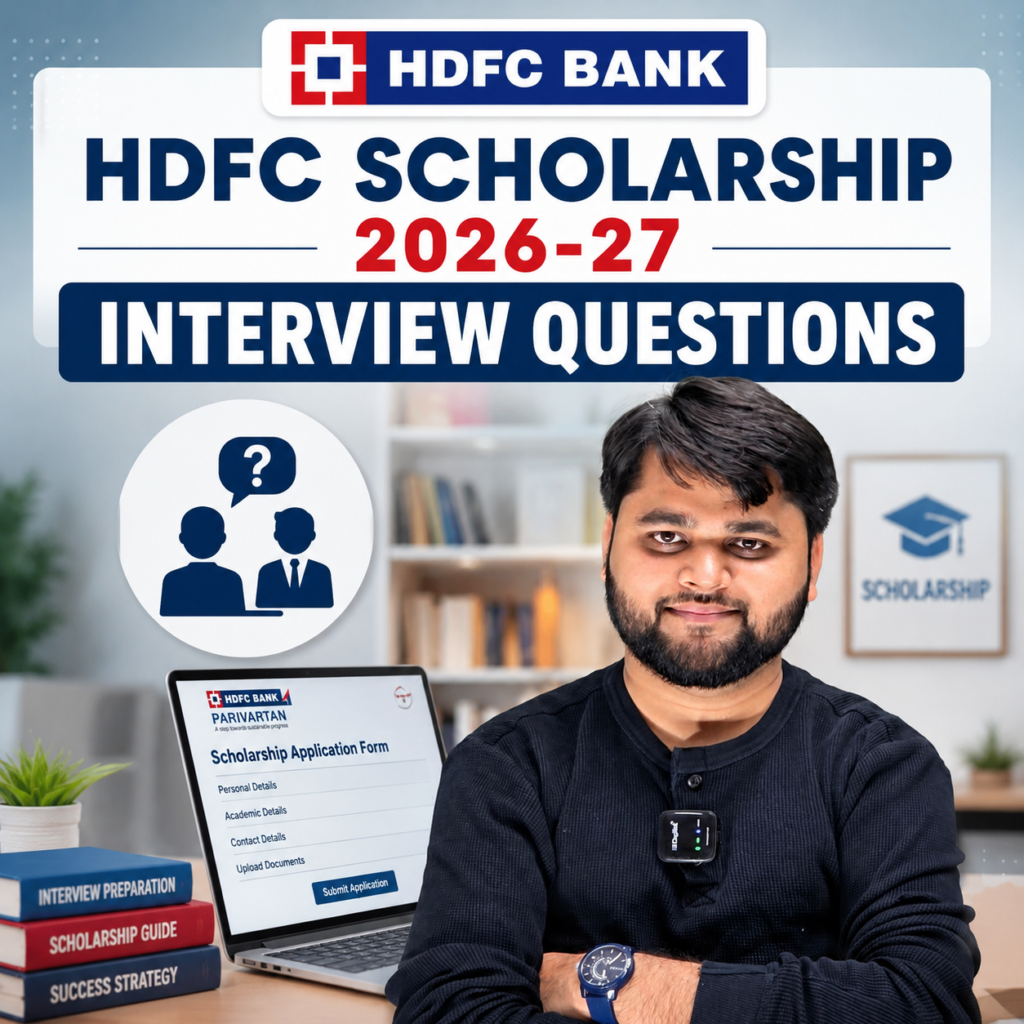 HDFC Scholarship 2026-27 interview questions and scholarship application guide